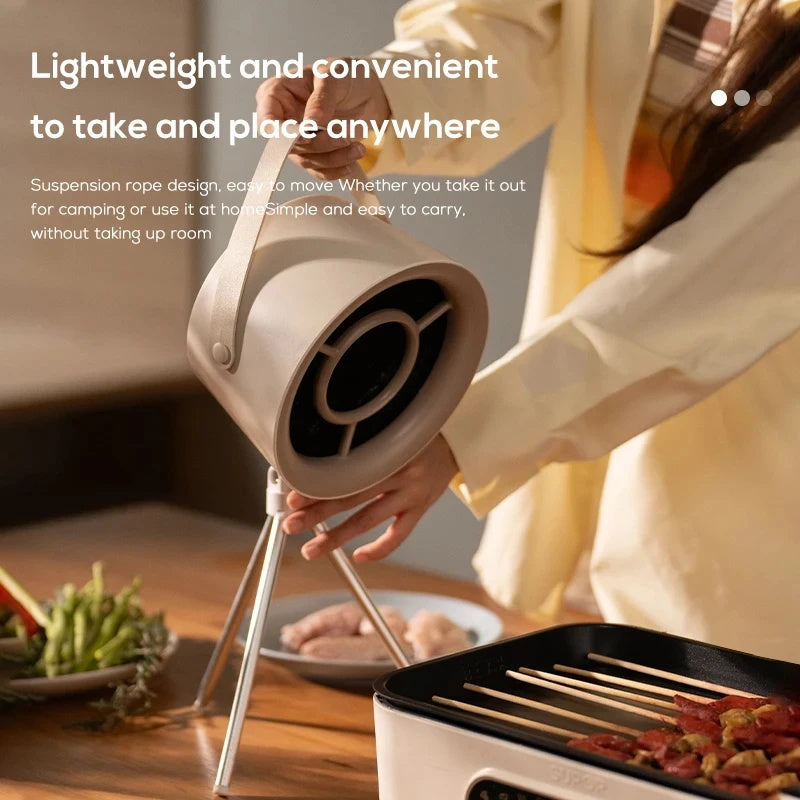 Portable USB Kitchen Exhaust Fan – Mini Smoke Extractor for Desktop & BB