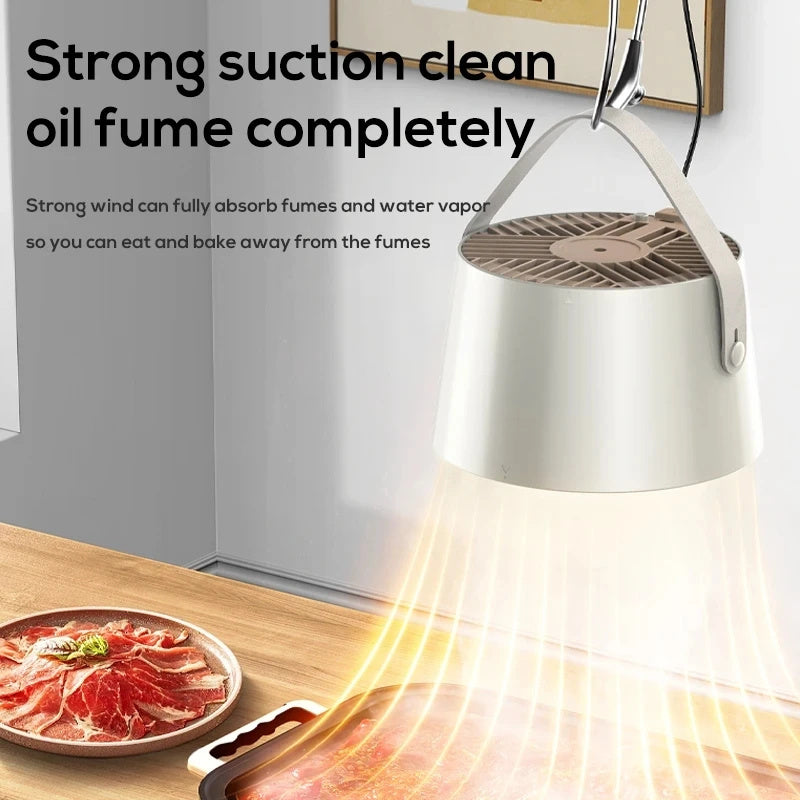 Portable USB Kitchen Exhaust Fan – Mini Smoke Extractor for Desktop & BB