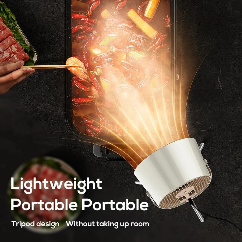 Portable USB Kitchen Exhaust Fan – Mini Smoke Extractor for Desktop & BB