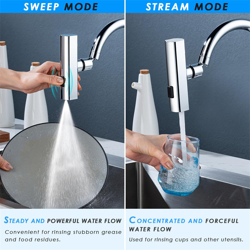 Universal Rotating Waterfall Kitchen Faucet Nozzle
