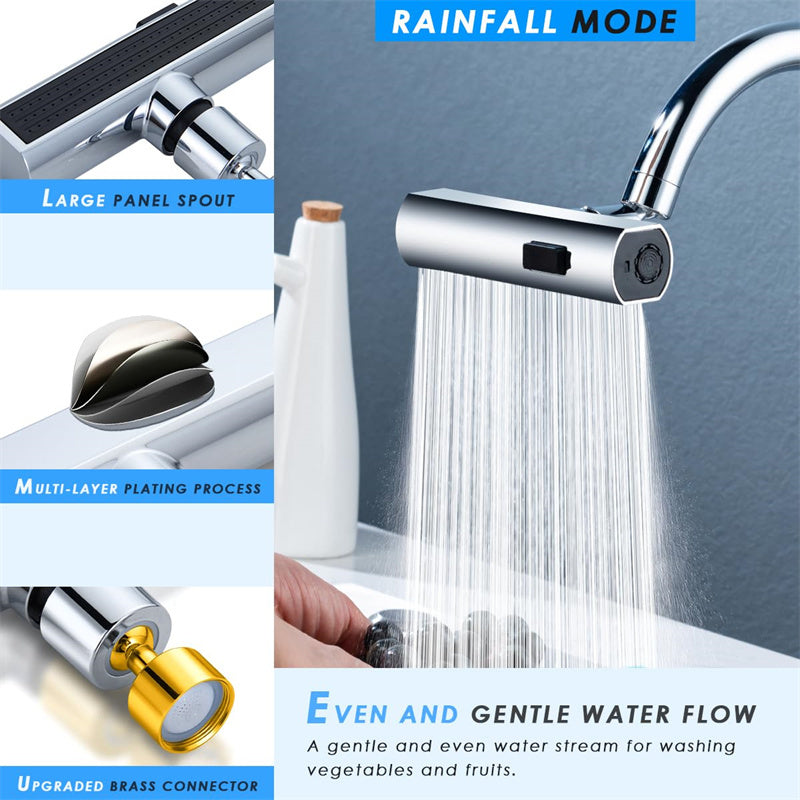 Universal Rotating Waterfall Kitchen Faucet Nozzle